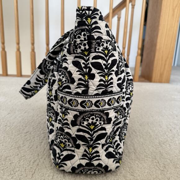 Vera Bradley Fanfare Quilted Tote Bag Shoulder Side Pockets Travel Everyday Work - Picture 2 of 12